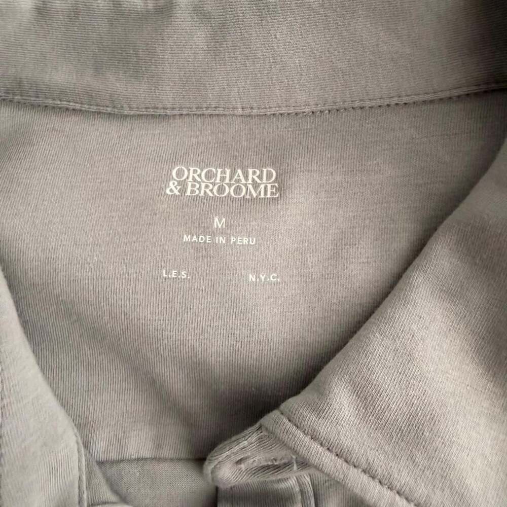 Orchard & Broome Pima Cotton Long Sleeve Button Up Shirt